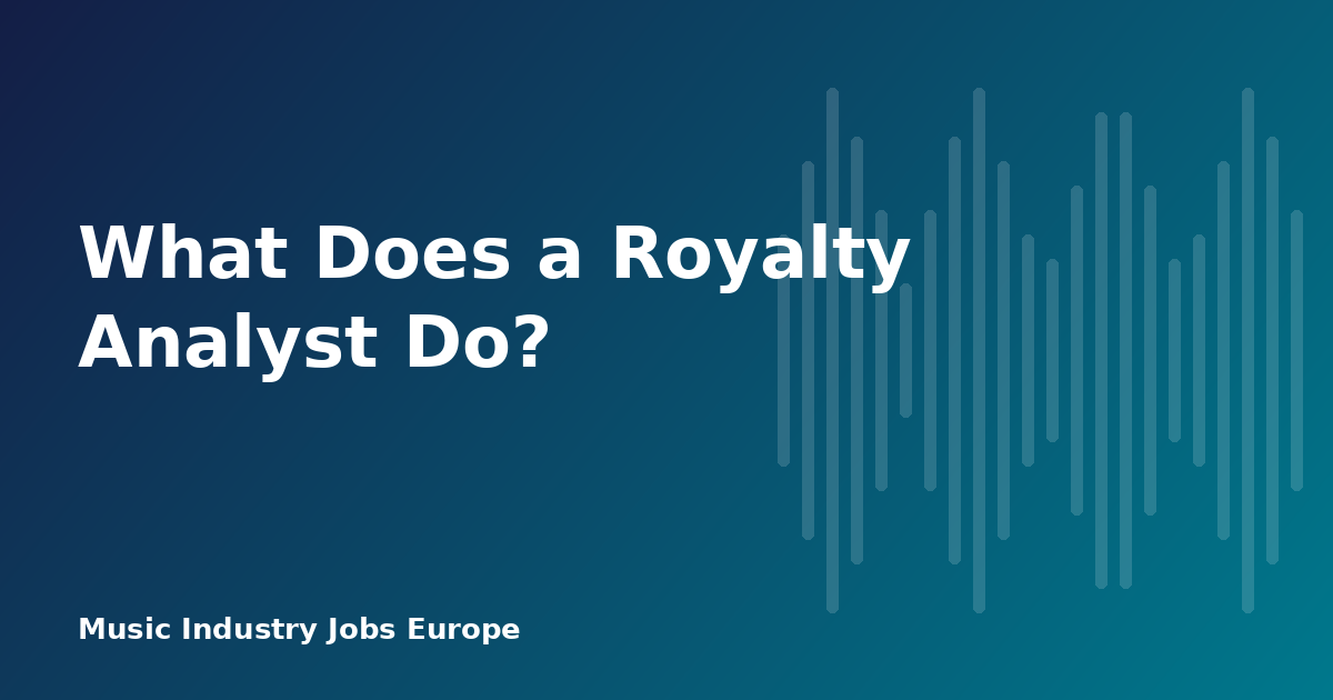 What Does a Royalty Analyst Do?